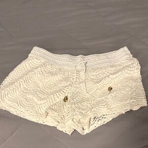 Lilly Pulitzer Cream Lace Shorts